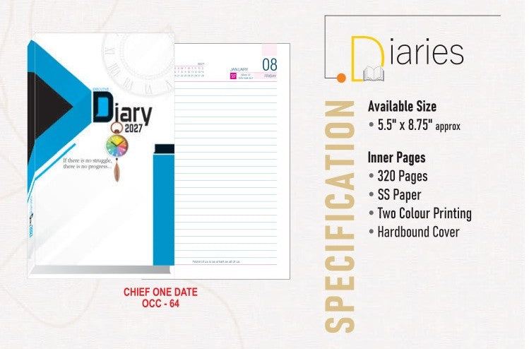 Diary | Hardbound | Chief One Date