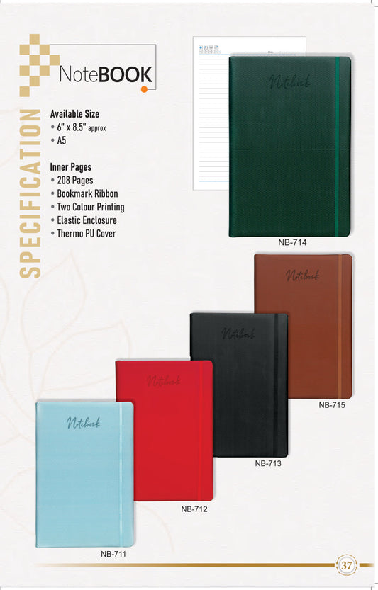 Notebook – Elastic Closure & Bookmark