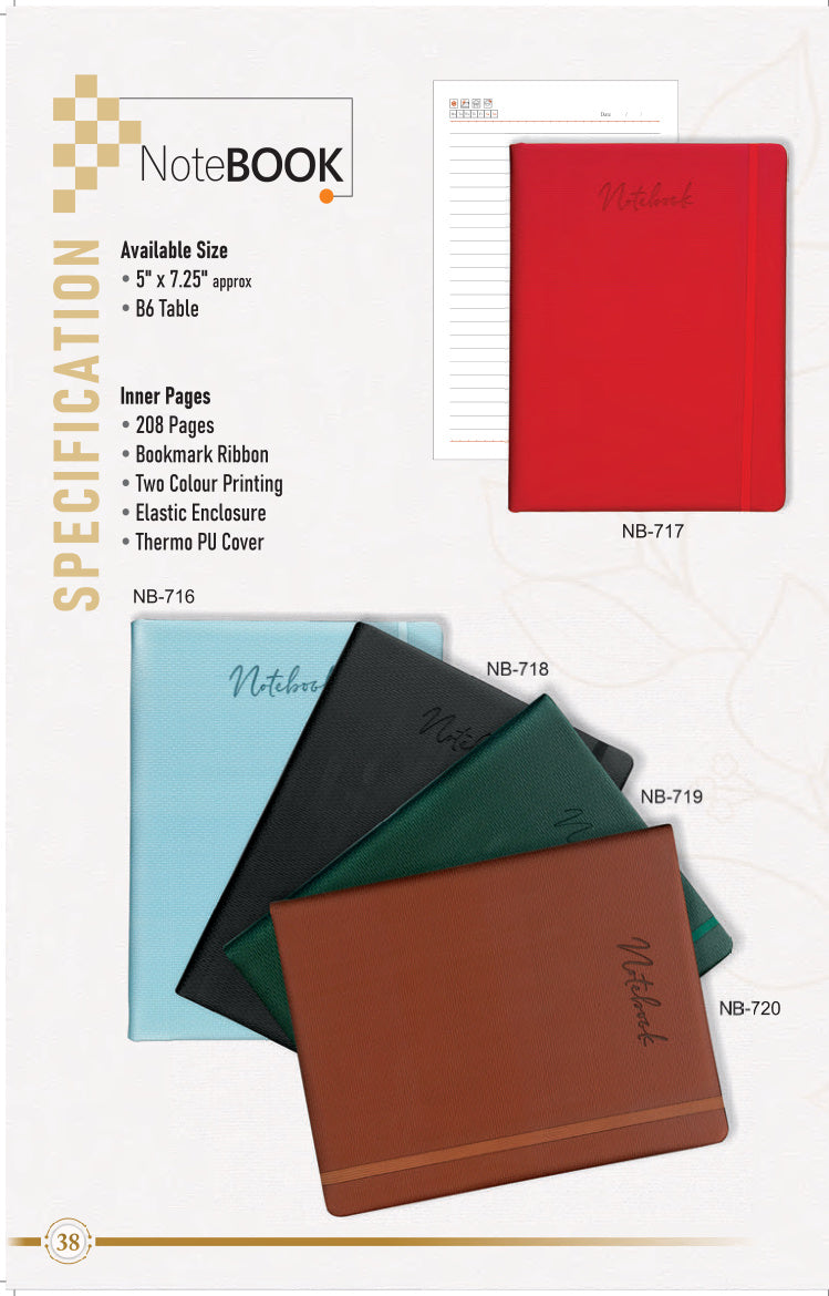 Notebook – Premium Thermo PU Cover